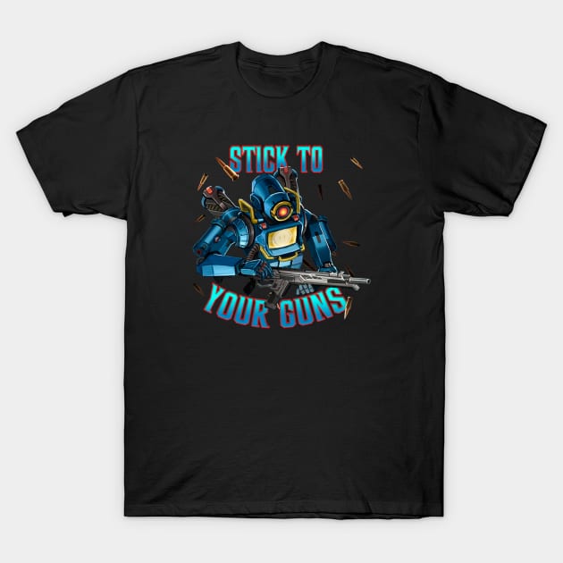 Pathfinder - Stick To Your Guns T-Shirt by Paul Draw